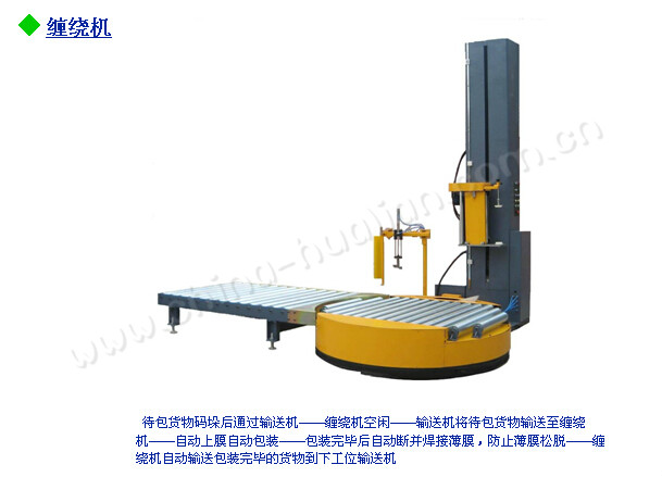 全自動大袋包裝生產線配套用纏繞膜機